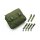 Universal Motorrad Biker Canvas Satteltasche aus Segeltuch, grün, 10Liter