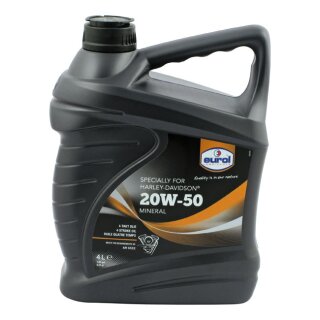 Eurol SAE 20W50 ÖL Motoröl für Harley Davidson 4 L