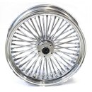 Radial 48 fat spoke rear wheel 3.50 x 16 chrome