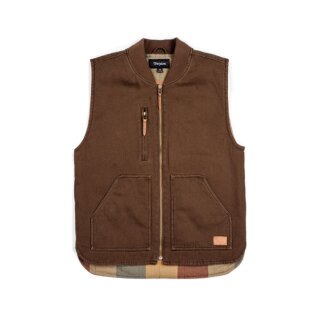 BRIXTON ABRAHAM VEST BROWN