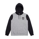 BRIXTON NATICE HOODIE FLEECE HEATHER GREY/BLACK