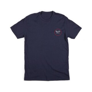 BRIXTON WHEELER ll SHORTSLEEVE T-SHIRT NAVY/RED/WHITE