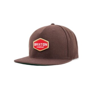 BRIXTON OBTUSE SNAPBACK BROWN
