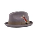 BRIXTON GAIN FEDORA GREY/GOLD
