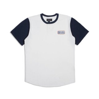 BRIXTON SPRINGFIELD SHORTSLEEVE T-SHIRT OFF WHITE/NAVY