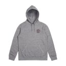 BRIXTON MERCED HOODIE FLEECE HEATHER GREY