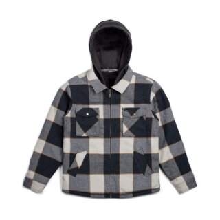 BRIXTON CASBURN JACKET CHARCOAL/BONE WHITE