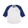 BRIXTON WHEELER 3/4 SLEEVE T-SHIRT WHITE/COBALT