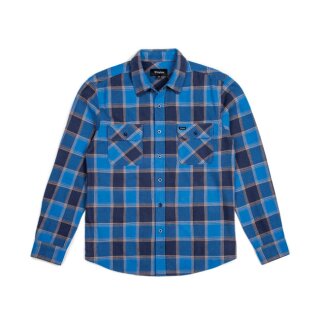 BRIXTON BOWERY LONGSLEEVE FLANNEL BLUE/NAVY