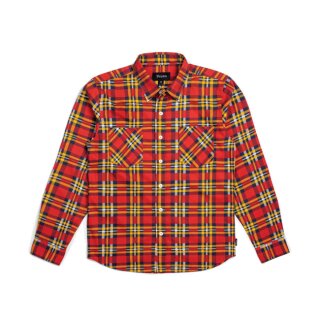 BRIXTON BENNETT LONGSLEEVE RED/GOLD