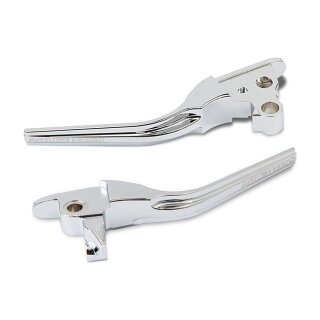 Arlen Ness, forged billet handlebar lever set. Chrome