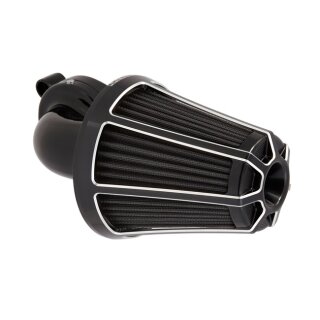 Arlen Ness Monster Sucker Beveled Luftfilter schwarz für Harley XL Sportster 88-21