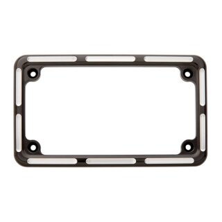 NESS BILLET ALU LICENSE PLATE FRAME SLOT TRACK