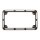 NESS BILLET ALU LICENSE PLATE FRAME SLOT TRACK