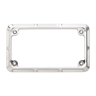 NESS BILLET ALU LICENSE PLATE FRAME BEVELED