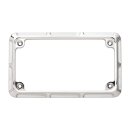 NESS BILLET ALU LICENSE PLATE FRAME BEVELED