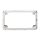 NESS BILLET ALU LICENSE PLATE FRAME BEVELED