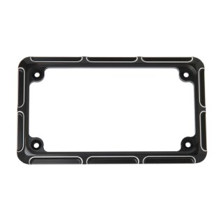 NESS BILLET ALU LICENSE PLATE FRAME BEVELED