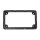 NESS BILLET ALU LICENSE PLATE FRAME BEVELED