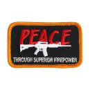 Biltwell peace patch black/red/white/orange