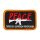 Biltwell peace patch black/red/white/orange
