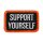 Biltwell Support patch black/white/orange