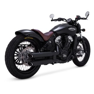 V&H 3" Twin Slash slip-ons black