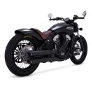 V&H 3" Twin Slash slip-ons black