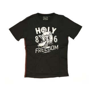 Holy Freedom T-shirt Wolf Black