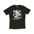 Holy Freedom T-shirt Wolf Black