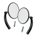 Biltwell utility mirror set, round perch mount black