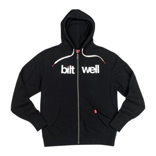 Biltwell Helvetica zip-up thin hoodie black