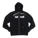 Biltwell Helvetica zip-up thin hoodie black