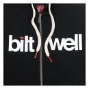 Biltwell Helvetica zip-up thin hoodie black