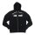 Biltwell Helvetica zip-up thin hoodie black