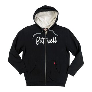 Biltwell Flash sherpa zip-up hoodie black