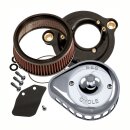 S&S Stealth Mini Teardrop Luftfilter Kit chrom...