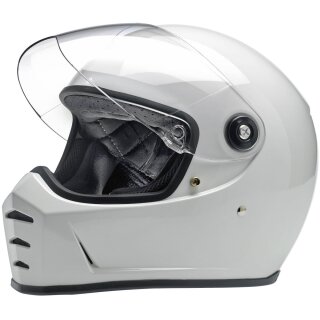 BILTWELL LANE SPLITTER HELMET WEISS GLANZ ECE APPR.