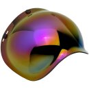 BILTWELL ANTI-FOG BUBBLE SHIELD Regenbogen verspiegelt