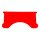 National Cycle, repl. adj. lower window (style C). Red