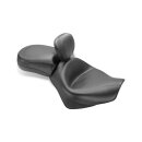 Mustang 2-p wide touring vintage seat plain black