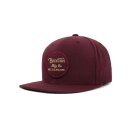 Brixton Wheeler snapback cap maroon