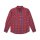 Brixton Bennett flannel longsleeve shirt red/navy