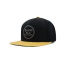 Brixton Wheeler snapback cap black/gold