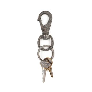Brixton Scroll key clip antique nickel