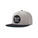 Brixton Wheeler snapback cap light heather grey/black