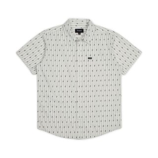 Brixton Charter woven short sleeve shirt white/black