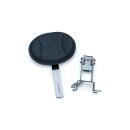 Kuryakyn Plug-N-Go Driver Backrest with Black Pad