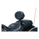 Kuryakyn Plug-N-Go Driver Backrest with Black Pad