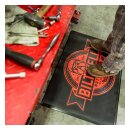 Biltwell Bulldog floor mat black/red - 36"X24"